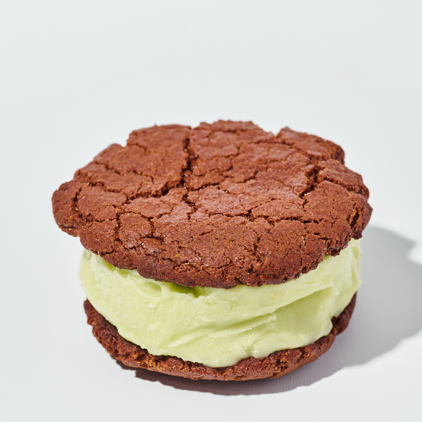 Sándwich de helado De Chocolate y Pistacho