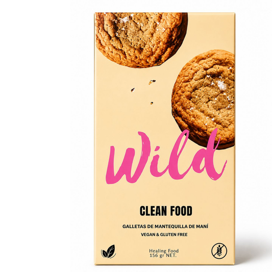 CAJA DE GALLETAS VEGANAS DE MANTEQUILLA DE MANI ( VEGAN - GLUTEN FREE- REFINED SUGAR FREE)