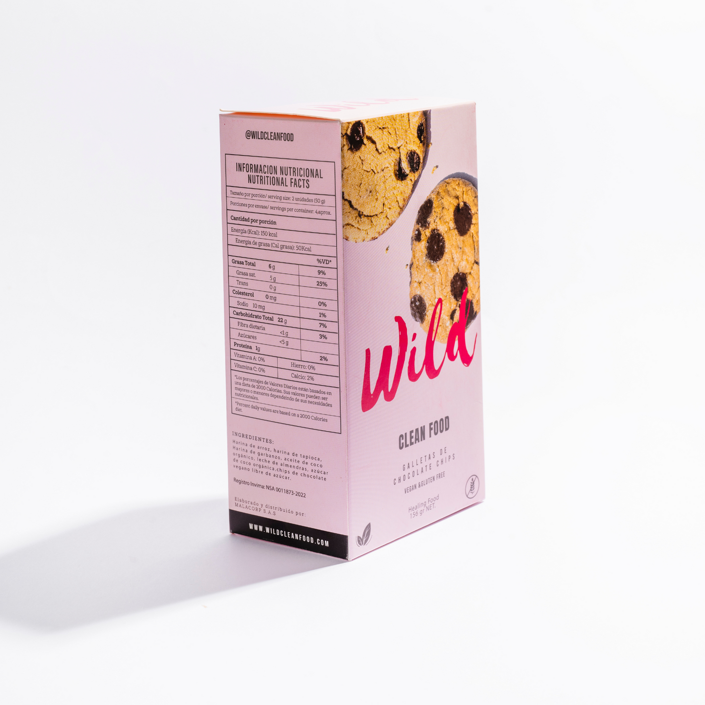 CAJA DE GALLETAS DE CHOCOLATE CHIPS ( VEGAN - GLUTEN FREE- REFINED SUGAR FREE)